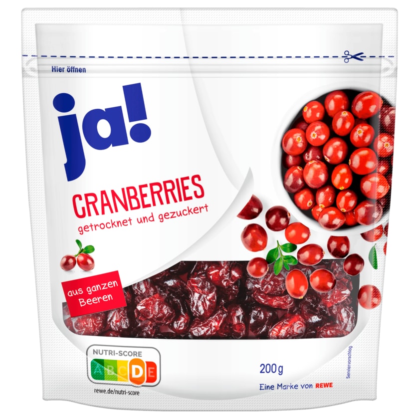 ja! Cranberries 200g